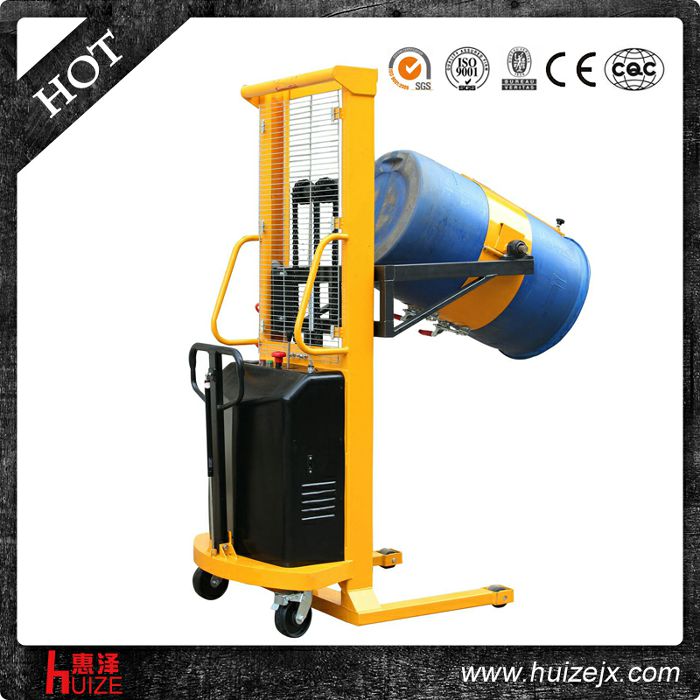 半電動(dòng)多功能油桶車（單門架，夾塑桶）2