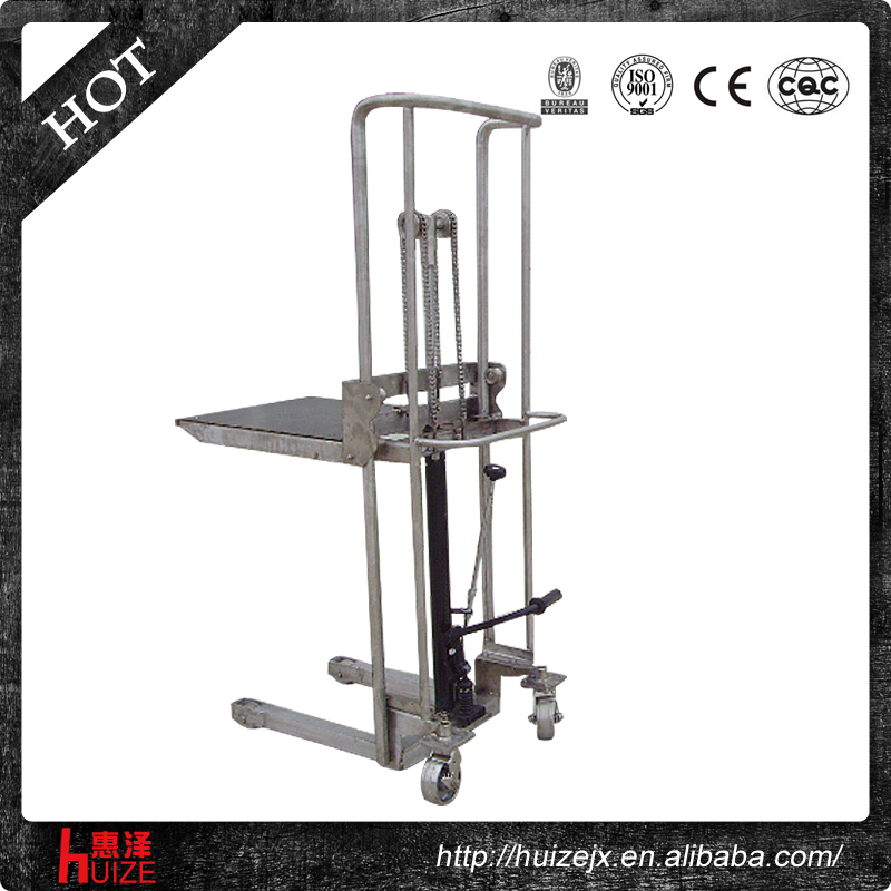 輕型手動(dòng)堆高車(不銹鋼304) 輕型手動(dòng)堆高車(不銹鋼304)